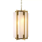 Lugano Modern Brass Alabaster Chandelier
