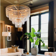 Marignans Tiered Round Crystal Chandelier Light