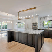 Boule De Cristal Clear Glass Minimalist Linear Chandelier Light 48