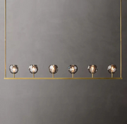 Boule De Cristal Smoke Glass Minimalist Linear Chandelier 60