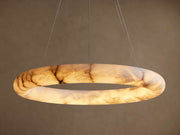 Halima Alabaster Halo Chandelier 36'' 48''D