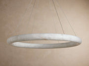 Halima Alabaster Halo Chandelier 36'' 48''D
