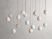 Arica Alabaster Rectangular Modern Dining Room Light Fixtures, Living Room Chandeliers