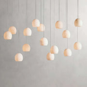 Arica Alabaster Rectangular Modern Dining Room Light Fixtures, Living Room Chandeliers