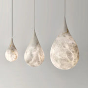 Alabaster Teardrop Single Pendant 7
