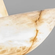 Domus Alabaster Round Modern Dining Room Light Fixtures, Living Room Chandeliers