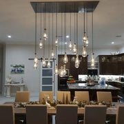 Rain Linear Modern Dining Room Chandelier Light 72