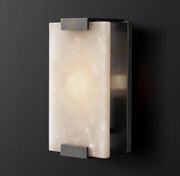 Hand-Carveds Alabaster Sconce H11