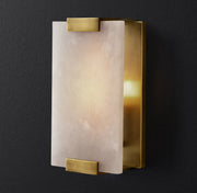 Hand-Carveds Alabaster Sconce H11