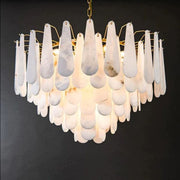 Alabaster Feathery Chandelier D21.7