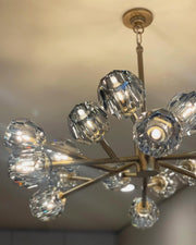 Boule De Cristal Glass Ball Modern Round Chandelier Light 36