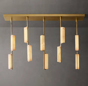 Audubon Modern Alabaster Linear Chandelier 54