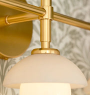 Alabaster Shade Greenwich Triple Wall Sconce