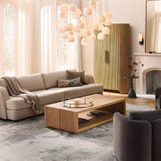 Arica Alabaster Rectangular Modern Dining Room Light Fixtures, Living Room Chandeliers