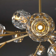 Boule De Cristal Clear Glass Ball Modern Round Chandelier Light 48