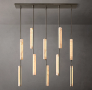 Audubon Modern Alabaster Linear Chandelier 54