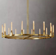 Cannele Linear Candlestick Round Chandelier Light 72