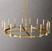 Cannele Linear Candlestick Round Chandelier Light 72