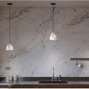 Linden Alabaster Pendant Light, Coffee bar Pendant Lamp
