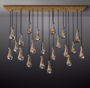 Rain Linear Modern Dining Room Chandelier Light 72