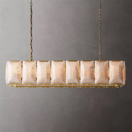 Harlowe Calcite Rectangular Chandelier 55