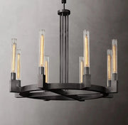 Cannele Linear Candlestick Round Chandelier Light 36