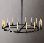 Cannele Linear Candlestick Round Chandelier Light 72