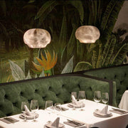 Samaneh Alabaster Dome Pendant Lighting Fixture, Dining Pendant Light