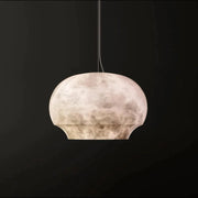 Samaneh Alabaster Dome Pendant Lighting Fixture, Dining Pendant Light