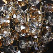 North Modern Crystal Gold Wall Sconces