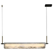 Thomas Linear Alabaster Lamp, Modern Marble Chandelier