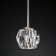 Boule DeClear Cristal  Glass Rod Pendant