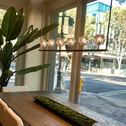 Boule De Cristal Clear Glass Minimalist Linear Chandelier Light 48