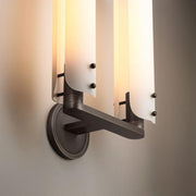 Alan Glass Double Sconce for Living Room
