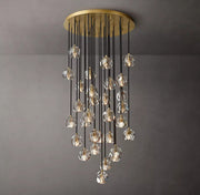 Boule De Cristal Clear Glass Ball Round Cluster Chandelier Light 30