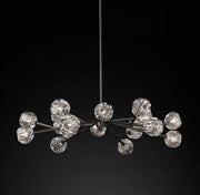 Boule De Cristal Clear Glass Ball Modern Round Chandelier Light 48