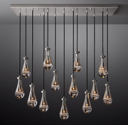Rain Linear Modern Chandelier Ligh W54