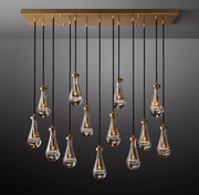 Rain Linear Modern Chandelier Ligh W54