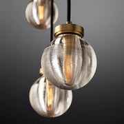 Pearl Linear Rectangle Glass Chandelier, Modern Linear Lamp for Living room