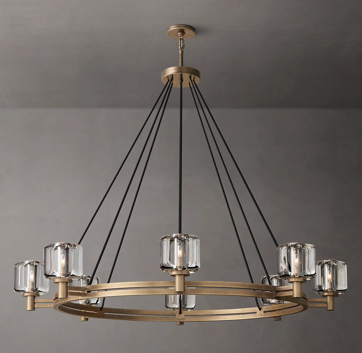 Demaret Round Chandelier 48" for Living Room, Bedroom, Dining Table Ulamps