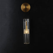 Postmodern glass crystal tube brass Wall Sconce 14