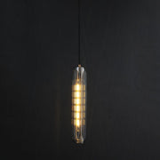 Postmodern Smoky Gray Crystal Tube Wall Sconce Height 15