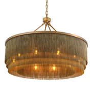 Tissot chandelier antique brass finish