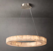 Rivage round alabaster chandelier