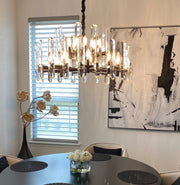 Bonnington round crystal chandelier