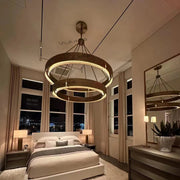 Vouvray two-tier round chandelier