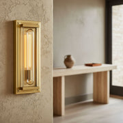 Saviles grand rectangular wall sconce