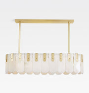 Nadia alabaster linear chandelier