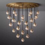 Pearl round glass chandelier