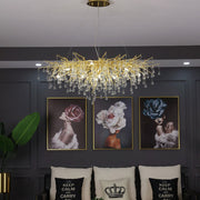 Elsa Crystal Droplet Branch Chandelier Light for Dining Room